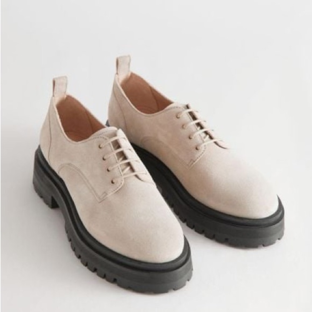 And Other Stories Lugsole Leather Oxford Derby Shoes
